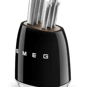 سرویس چاقو 7 پارچه اسمگ مدل SMEG KBSF01 رنگ مشکی