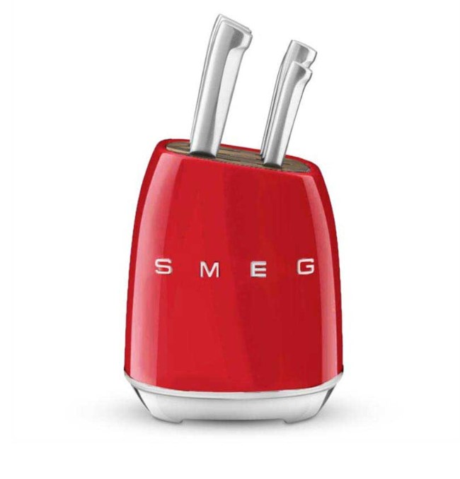 سرویس چاقو 7 پارچه اسمگ مدل SMEG KBSF01RD رنگ قرمز