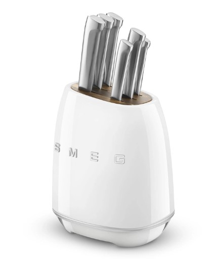 سرویس چاقو 7 پارچه اسمگ مدل SMEG KBSF01WH رنگ سفید
